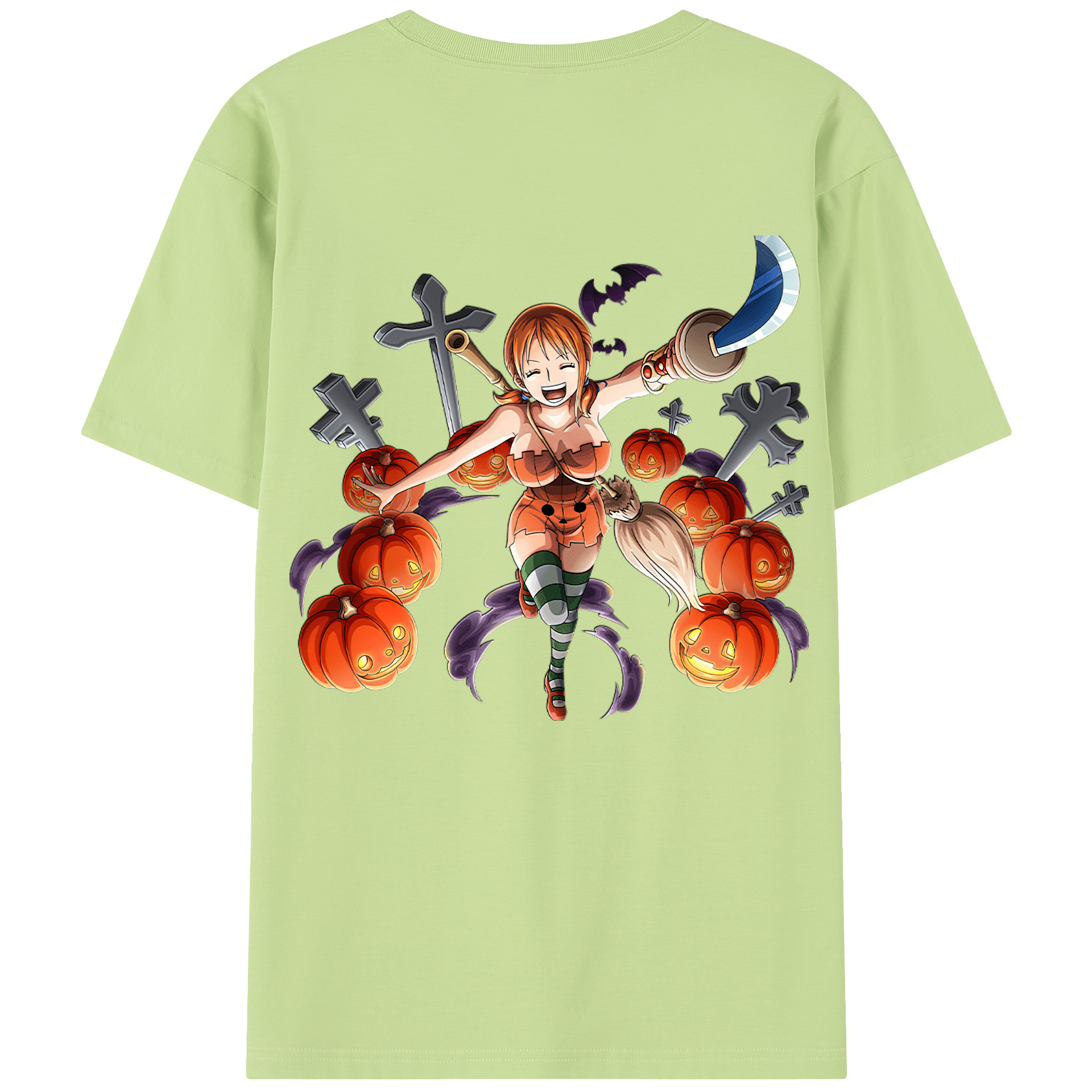 ワンピース ナミ ONE PIECE Nami 綿100％半袖Tシャツ（背面プリント）